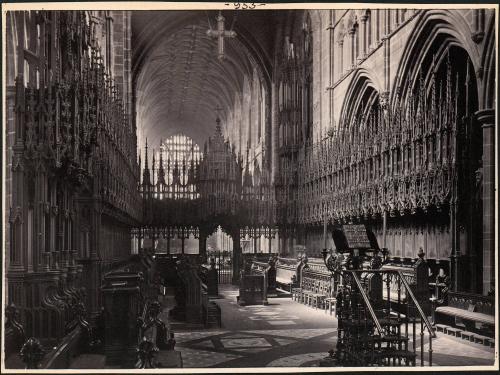 [Chester Cathedral interior view]