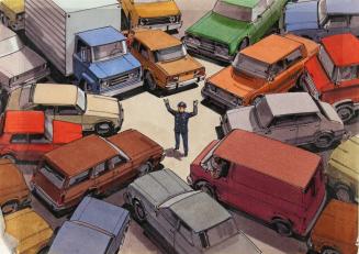 L203. Policeman in traffic jam (1)
