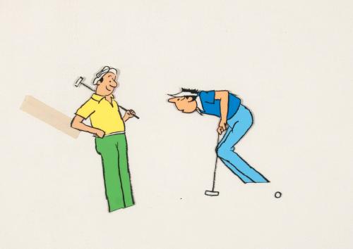 L223. Two golfers (1)