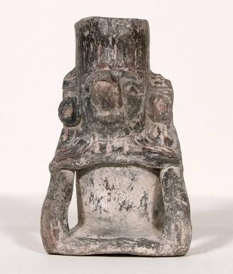 [Seated goddess urn]