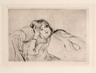 Reclining Woman on a Chaise