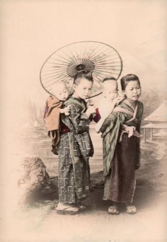 Two Children Carrying Babies