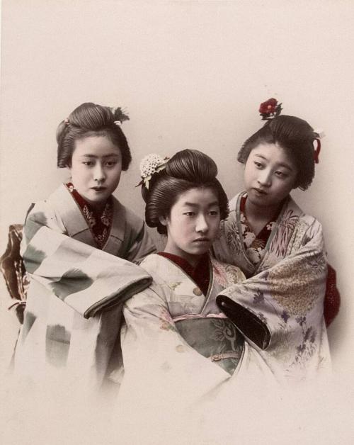 Portrait of Three Young Girls