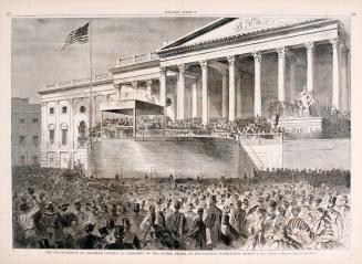 The Inauguration of Abraham Lincoln as President of the U.S. at the Capitol, Washington March 4, 1861