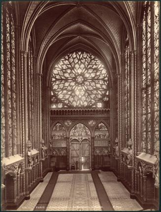 [Paris Interior la Sainte Chapelle La Reliquarire, la Rosace X. Phot.]