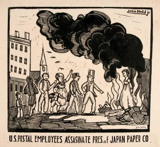 U.S. Postal Employees Assassinate Pres of Japan Paper Co.