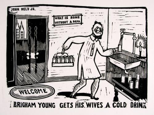 Brigham Young Gets His Wives A Cold Drink