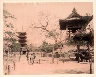 Boys, Woman at a Well, Bell Tower, Pagoda