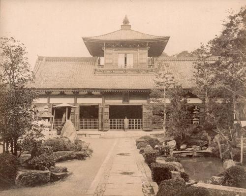 Temple with Man Praying