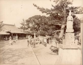 Three men at Temple - Osaka