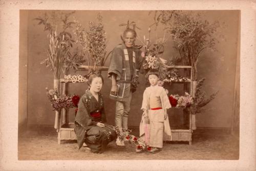 Flower Seller, Woman and Child