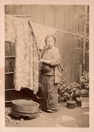 Woman with Kimono on a Line