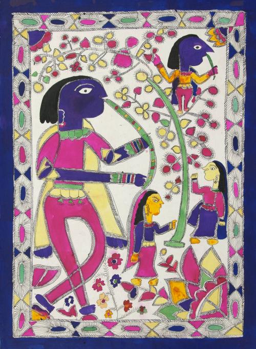 Venugopala Krishna and Gopis