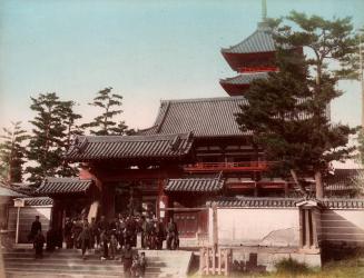 Temple - Group of People on Steps