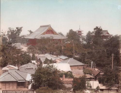 X 72 Asakusa Temple, at Tokyo; verso 492 Asakusa at Tokyo