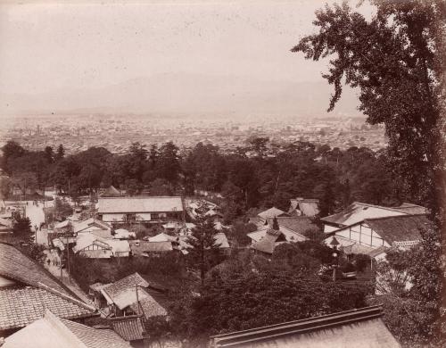 View of a City from a Hill