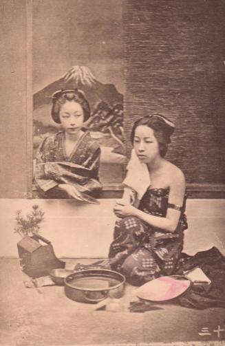Two Women - Fuji Behind