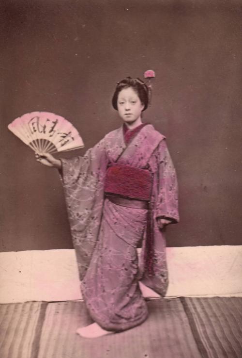 Woman Dancing with Fan