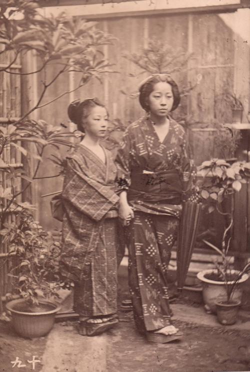 Two Women with Potted Plants