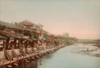 Houses Along Kamo River, Kyoto