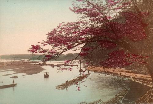 Floating Logs on the Katsura River, Kyoto, from Tamba Province;