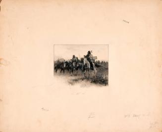Indians travelling on horseback