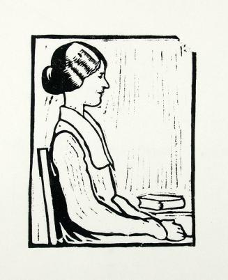 Untitled (seated woman with book)