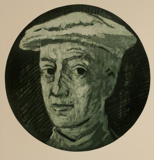 Self-Portrait with White Cap