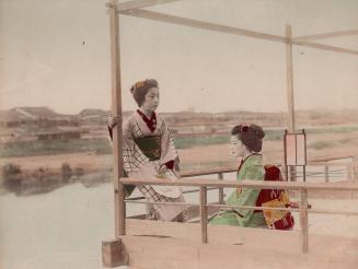 Two Women on a Porch over Water