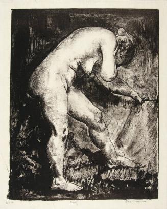 Standing Nude Bending Forward