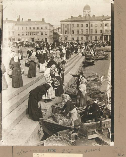 Market boats, Helsingfors, Finland