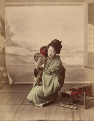 Woman with drums
