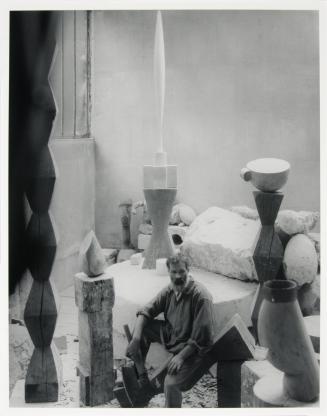 Brancusi in his Studio, Paris