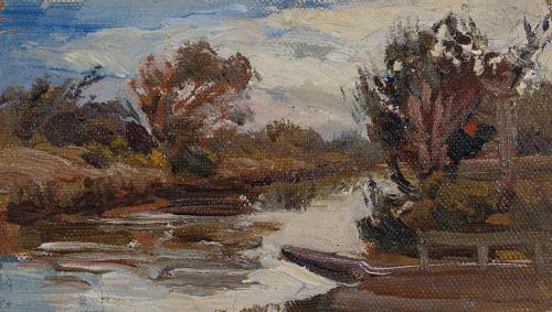 [Landscape with stream]