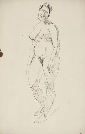 [standing female nude]
