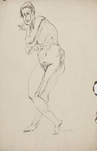 [standing female nude]