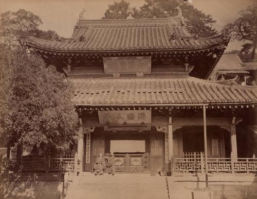 Temple entry with priests