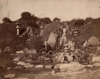 Rock garden with steps