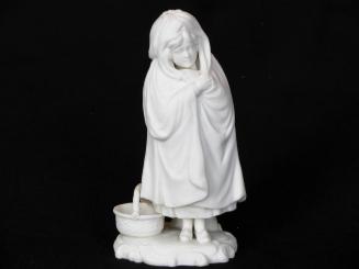 ["Little Red Riding Hood" parian figurine]