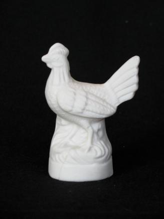 [Parian rooster ornament]