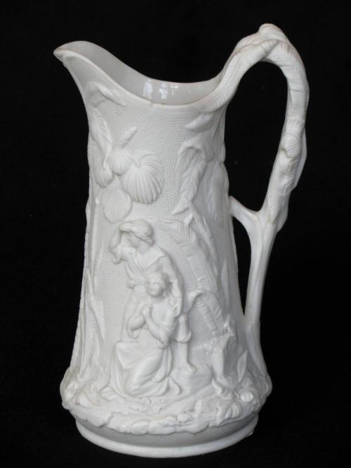 [Paul and Virginia Patter parian pitcher]