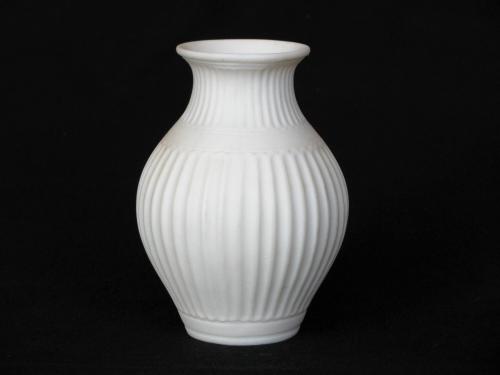 [Bulbous-shaped parian vase]