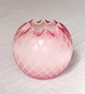 [Pink globe vase]