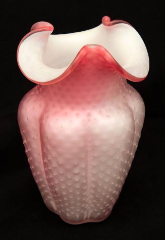 [Pink dimpled pattern vase]