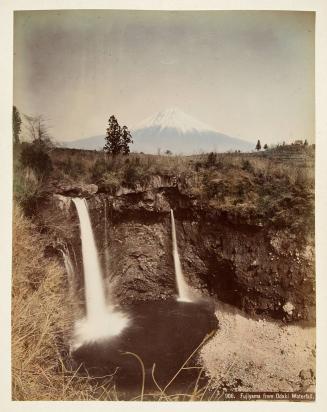 906. Fujiyama from Odaki Waterfall