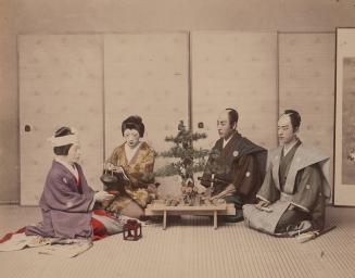 Samurai Actors and Women at Tea