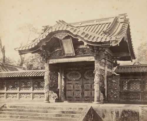 Outside Wooden Gateway of one of the Temples of Sheba, Jeda
