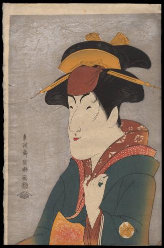 [Kabuki actor dressed as a woman]