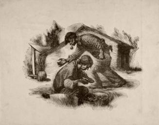 [Gathering and cutting chestnuts]