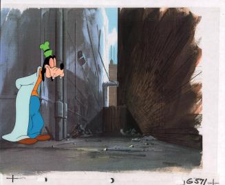 L10. Goofy in blue robe with bright green hat, missing right upper body except hand (5)